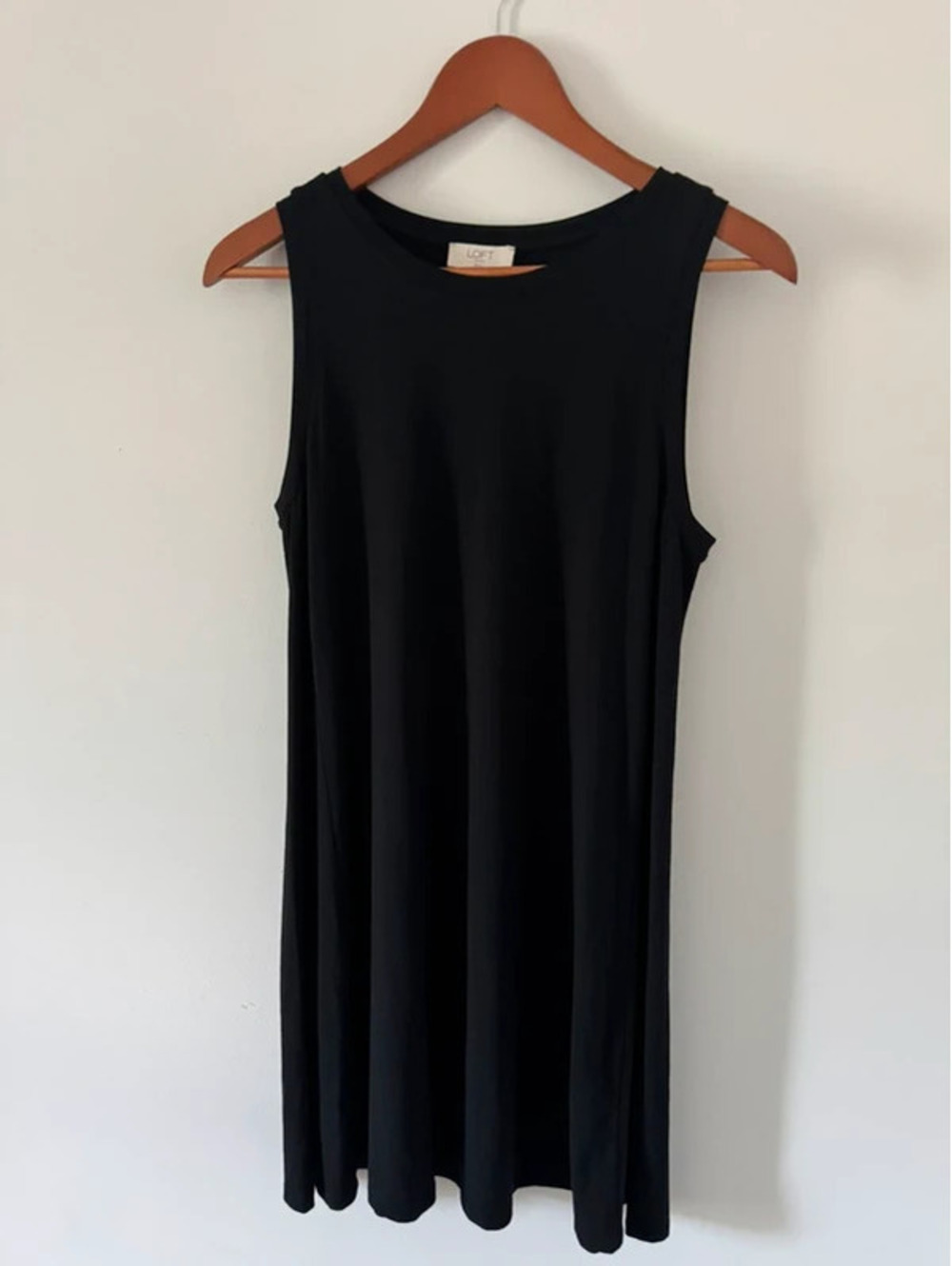 LOFT Outlet Petite Black Sleeveless Dress